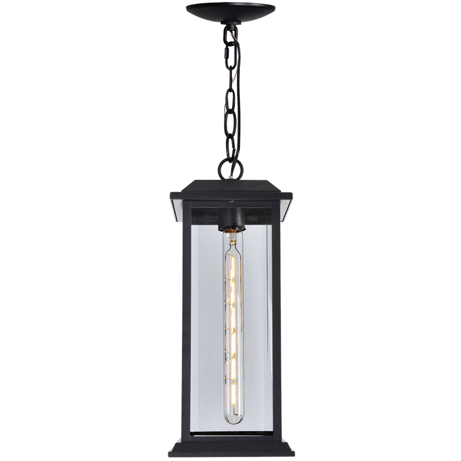 Blackbridge 1 Light 6 inch Black Outdoor Hanging Light