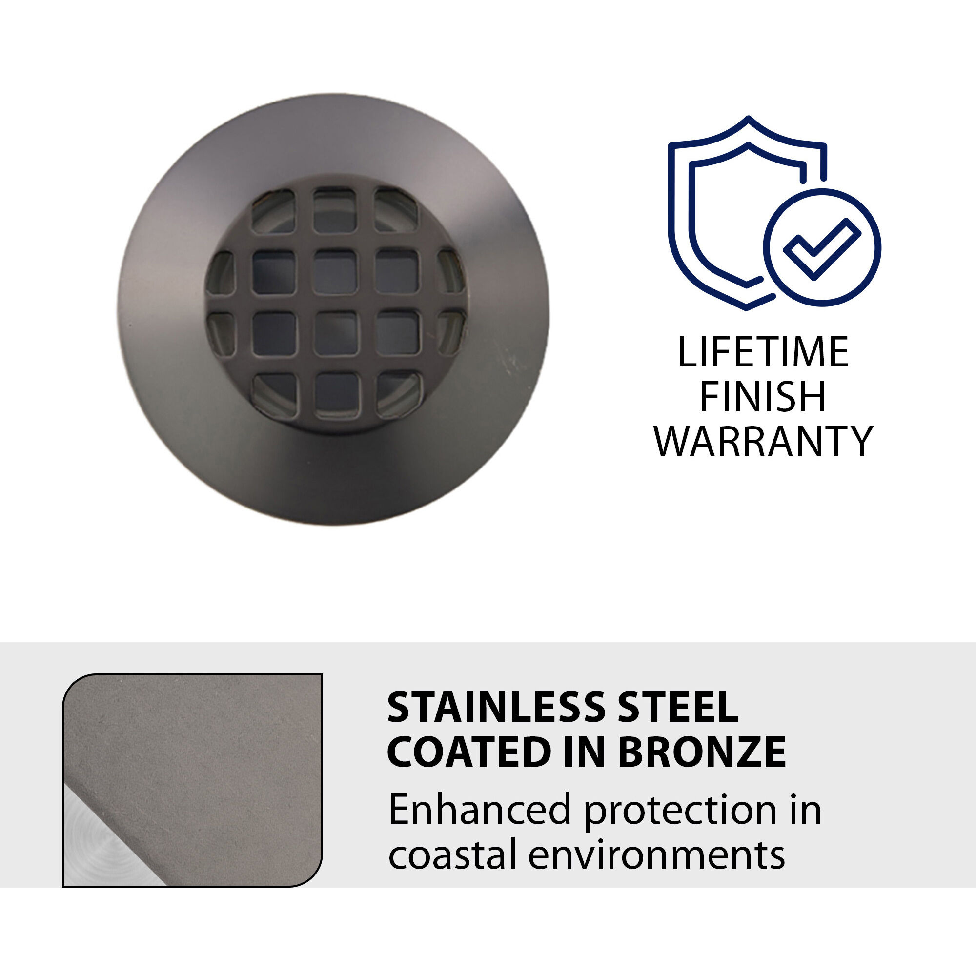 Tyler 12 4.1 watt Stainless Steel Coated in Bronze Path Lighting in 3000K, Bronzed Stainless Steel, WAC Landscape