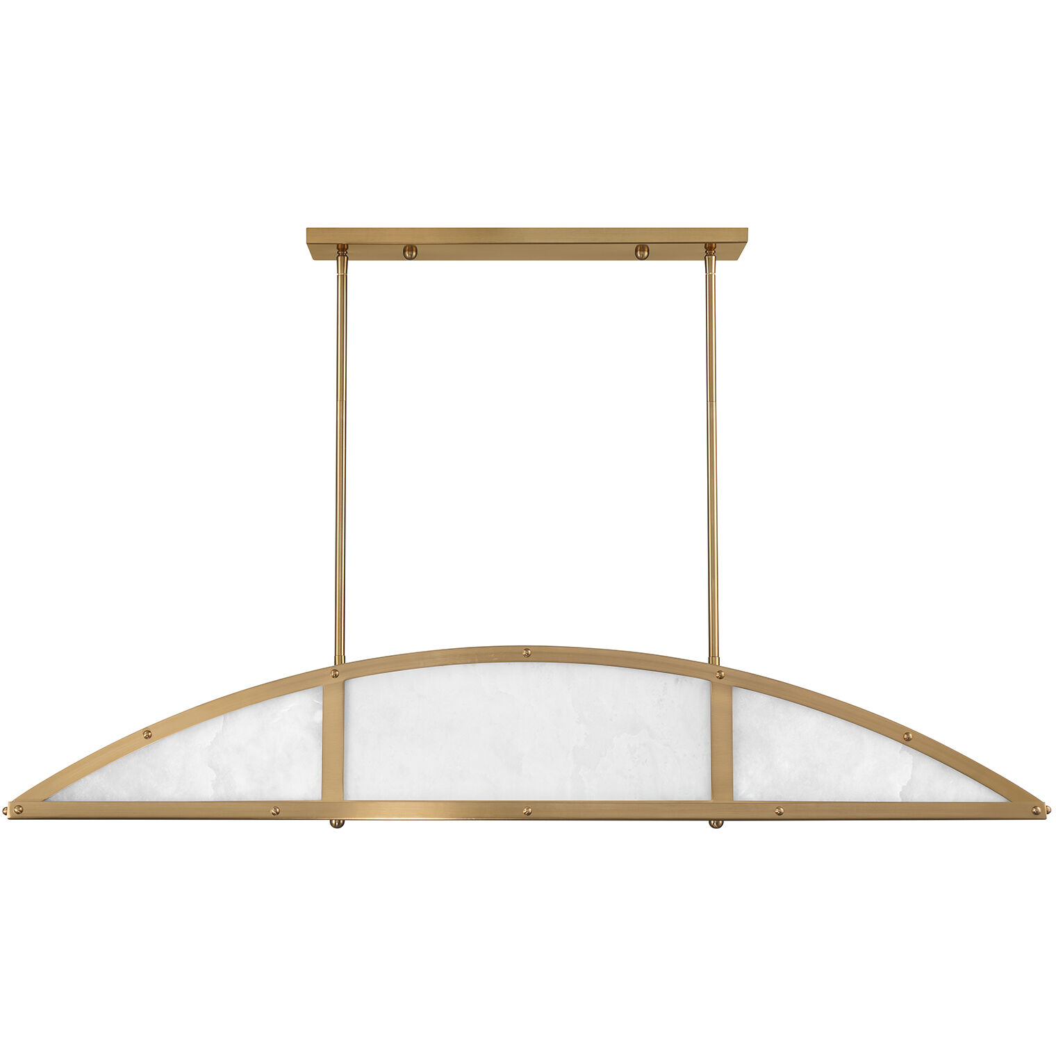 Legacy 4 Light 46 inch Warm Brass Linear Chandelier Ceiling Light