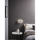 Edge 3.46 inch Matte White Interior Combination Reader Wall Light