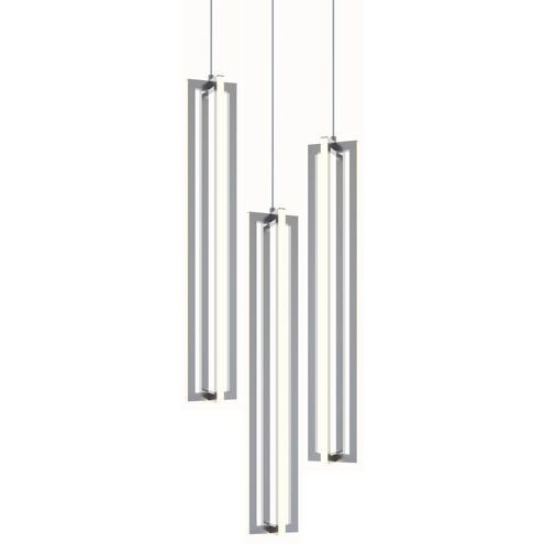 Cass LED 18 inch Satin Nickel Pendant Ceiling Light