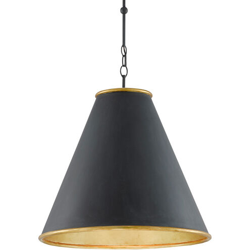 Pierrepont 1 Light 22 inch Antique Black/Contemporary Gold Leaf/Painted Gold Pendant Ceiling Light, Large