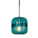 Envisage VI LED 8 inch Brushed Nickel Mini Pendant Ceiling Light in Envisage Teal