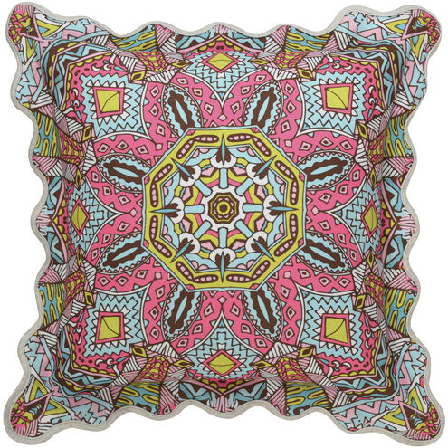 Mika 22 X 7 inch Multi and White Pillow