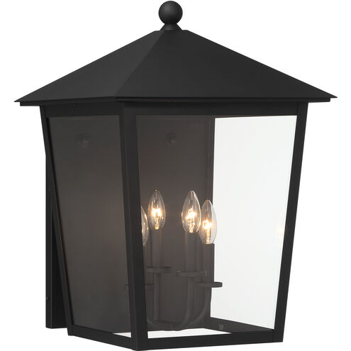 Noble Hill 4 Light 22 inch Sand Coal Outdoor Wall Mount, The Great Outdoors