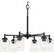 Winslow 6 Light Black Chandelier Ceiling Light, Large