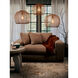 Selene 3 Light 51 inch Natural Multi Basket Chandelier Ceiling Light