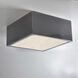 Radiance Collection LED 8 inch Hammered Brass Outdoor Flush-Mount