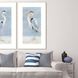 Animals Collection Blue Framed Art