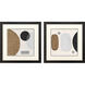 Neutral Stones Brown and Blue and Black and Gray Framed Art, Propac
