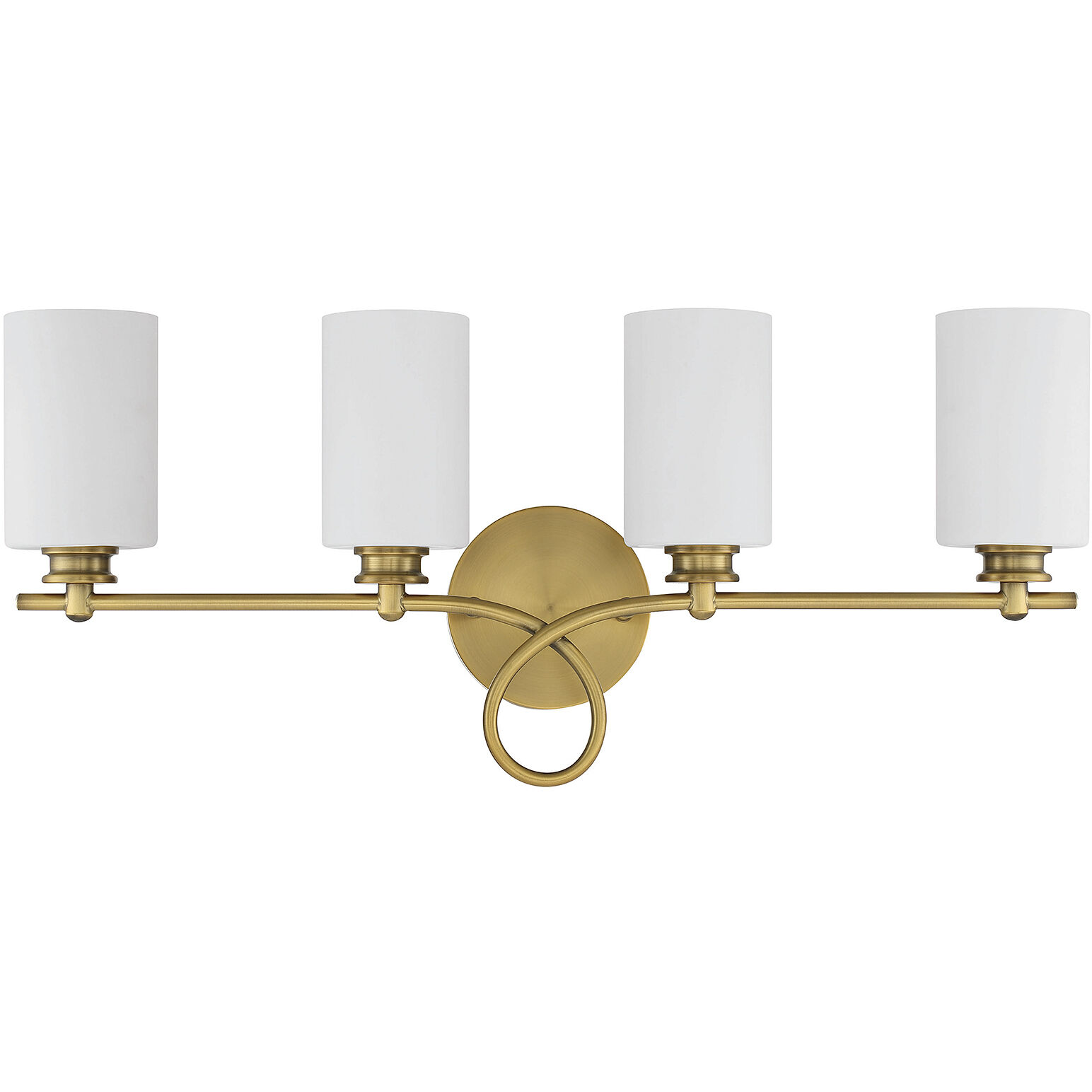 Woodbury 4 Light 28 inch Warm Brass Bathroom Vanity Light Wall Light
