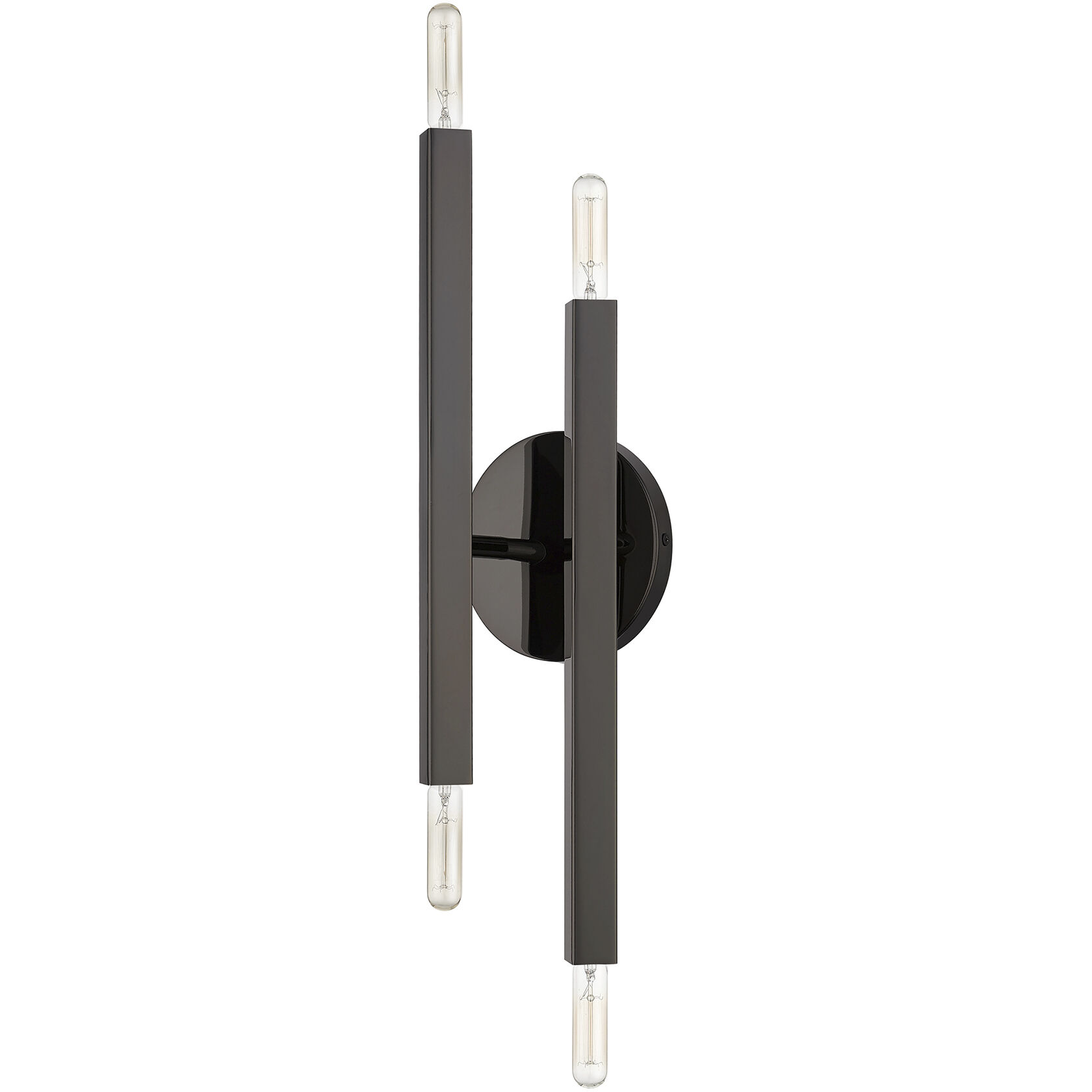 Monaco 4 Light 5.13 inch Black Chrome ADA Wall Sconce Wall Light