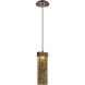 Parallel LED 2.3 inch Flat Bronze Pendant Ceiling Light in Bronze Granite, 2700K LED