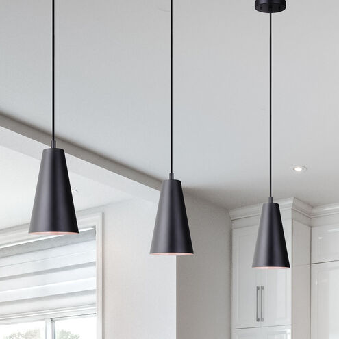 Orli 1 Light 6 inch Matte Black Pendant Ceiling Light