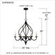 Dupont 6 Light 25 inch Old Bronze Chandelier Ceiling Light