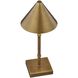 Mae 13.38 inch 2.30 watt Brass Bamboo Portable Rechargeable Table Lamp Portable Light, Coco & Dash