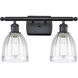 Ballston Brookfield LED 16 inch Matte Black Bath Vanity Light Wall Light in Clear Glass, Ballston