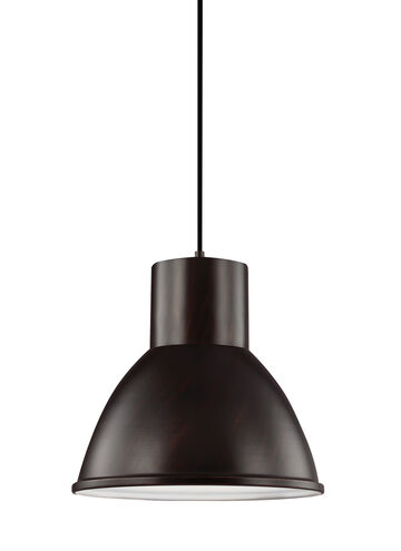 Division Street 1 Light 15 inch Bronze Pendant Ceiling Light in Burnt Sienna