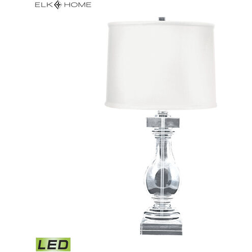 Crystal 28 inch 9.5 watt Clear Table Lamp Portable Light in LED, Balustrade