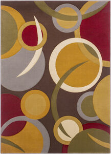 Majestic 39 X 26 inch Dark Brown Rug in 2 x 3, Rectangle