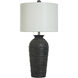 Hampton 32 inch 150.00 watt Matte Black Table Lamp Portable Light
