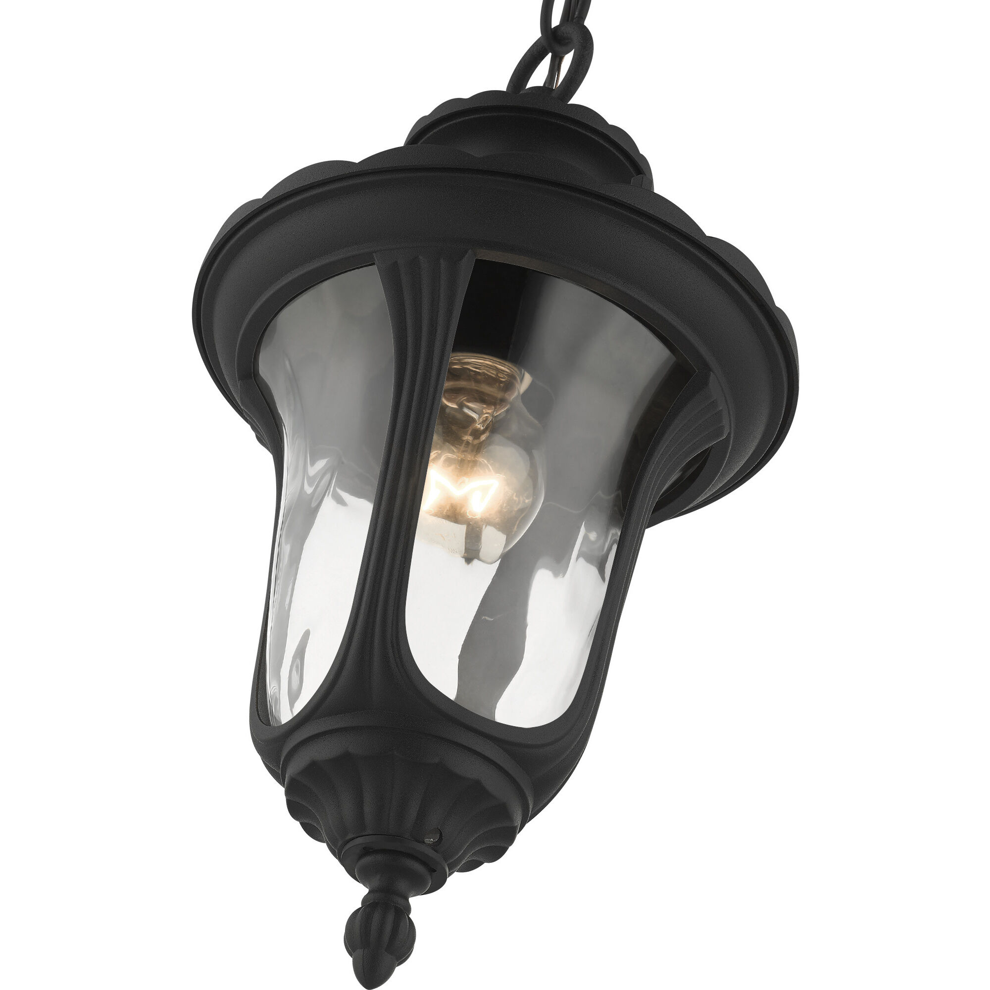 Oxford 1 Light 7 inch Textured Black Outdoor Pendant Lantern