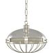 Montauk 1 Light 14 inch Polished Nickel Pendant Ceiling Light