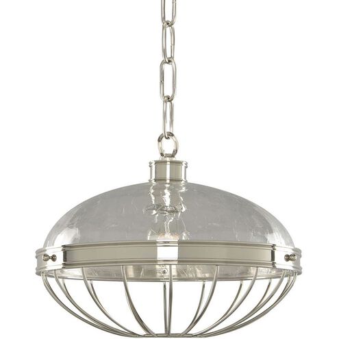 Montauk 1 Light 14 inch Polished Nickel Pendant Ceiling Light