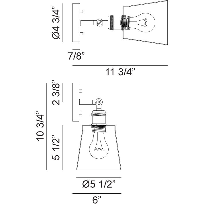 Kinsley Wall Sconce Wall Light in Black