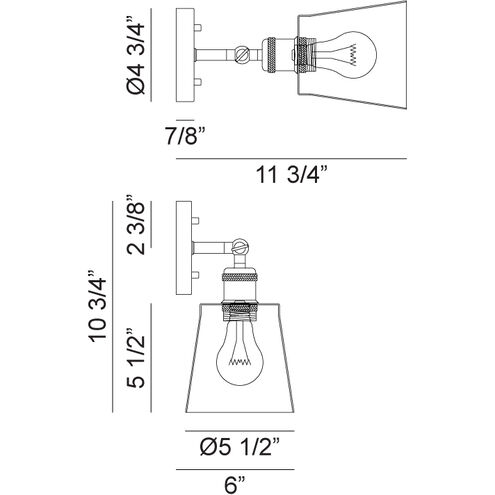 Kinsley Wall Sconce Wall Light in Black