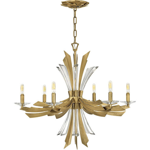 Vida LED 29.25 inch Burnished Gold Chandelier Ceiling Light