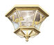 Monterey/Georgetown 2 Light 11 inch Polished Brass Outdoor Ceiling Mount