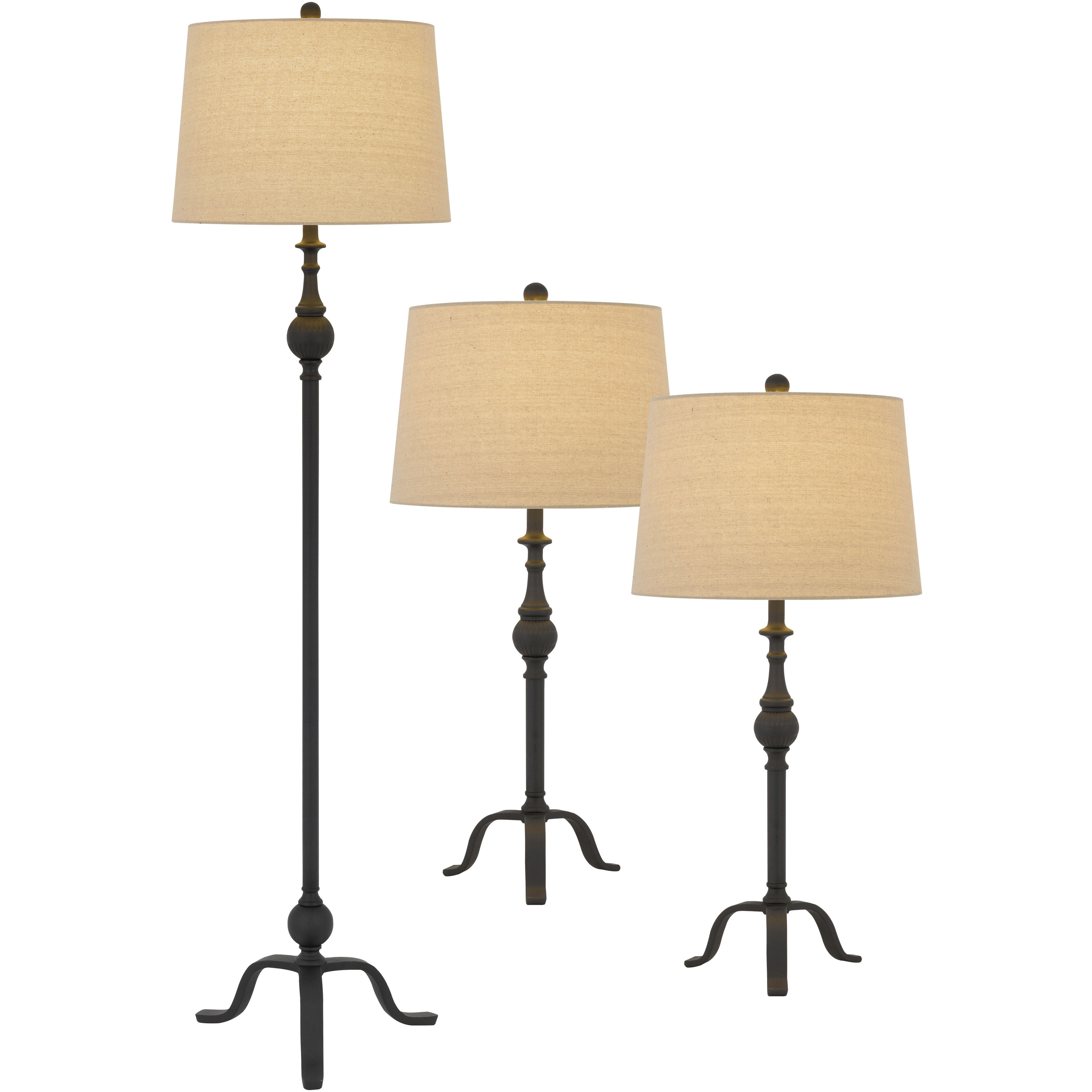 Smart Saving 31 inch 150.00 watt Iron Lamp Set Portable Light