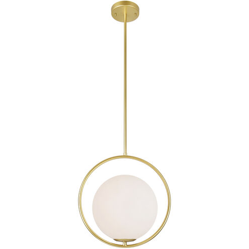 Celeste LED 14 inch Medallion Gold Down Mini Pendant Ceiling Light