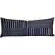 Cameron 36 X 6 inch Navy Blue and White Pillow