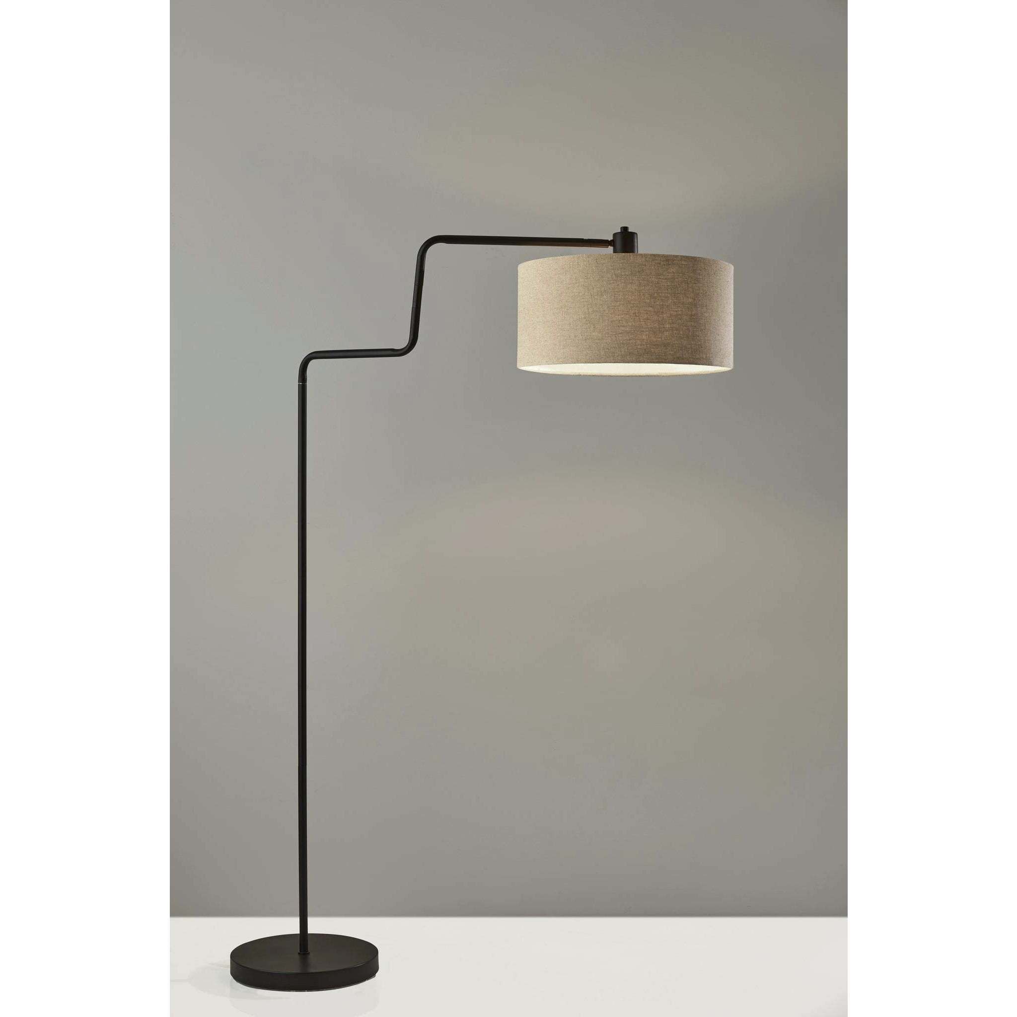 Jacob 57 inch 100 watt Antique Bronze Floor Lamp Portable Light