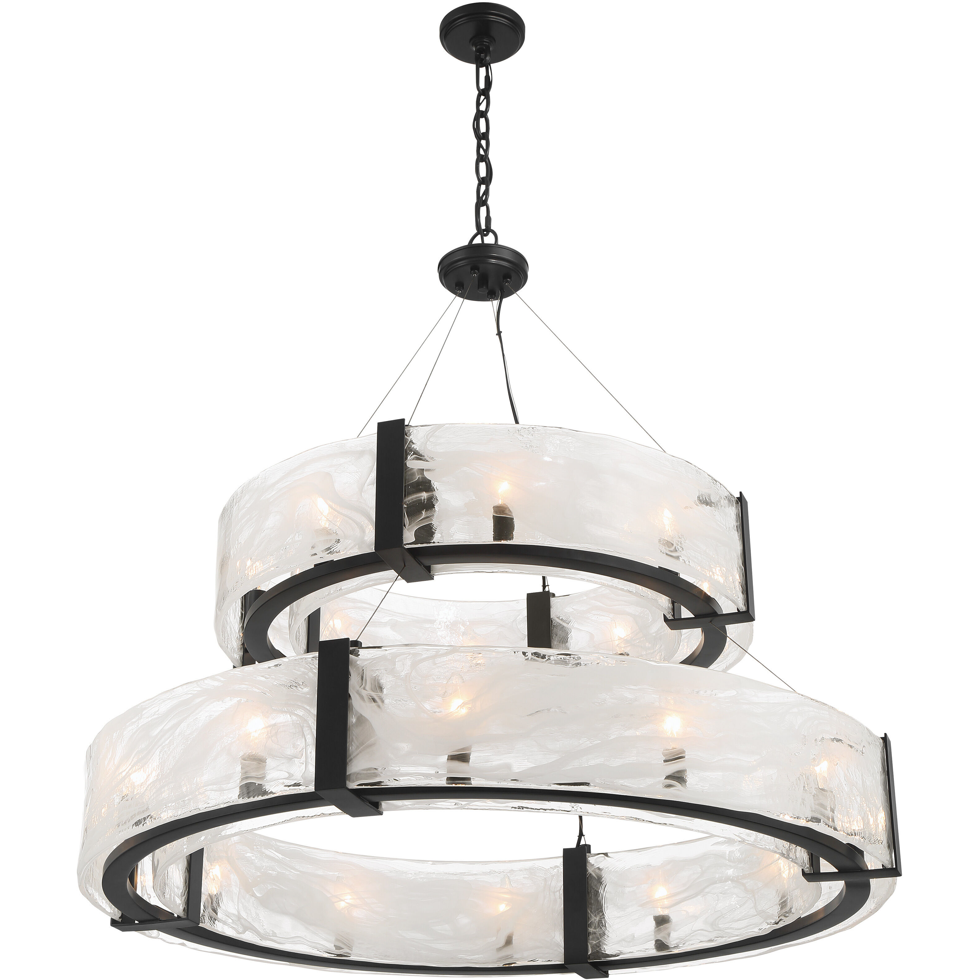Cloud Break 20 Light 40 inch Coal Pendant Ceiling Light