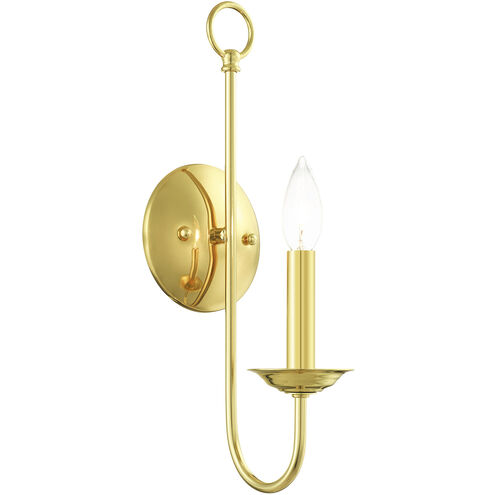 Estate 1 Light 5 inch Polished Brass Sconce Wall Light