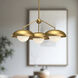 Alora Mood Rubio 3 Light 27.75 inch Aged Gold Chandelier Ceiling Light