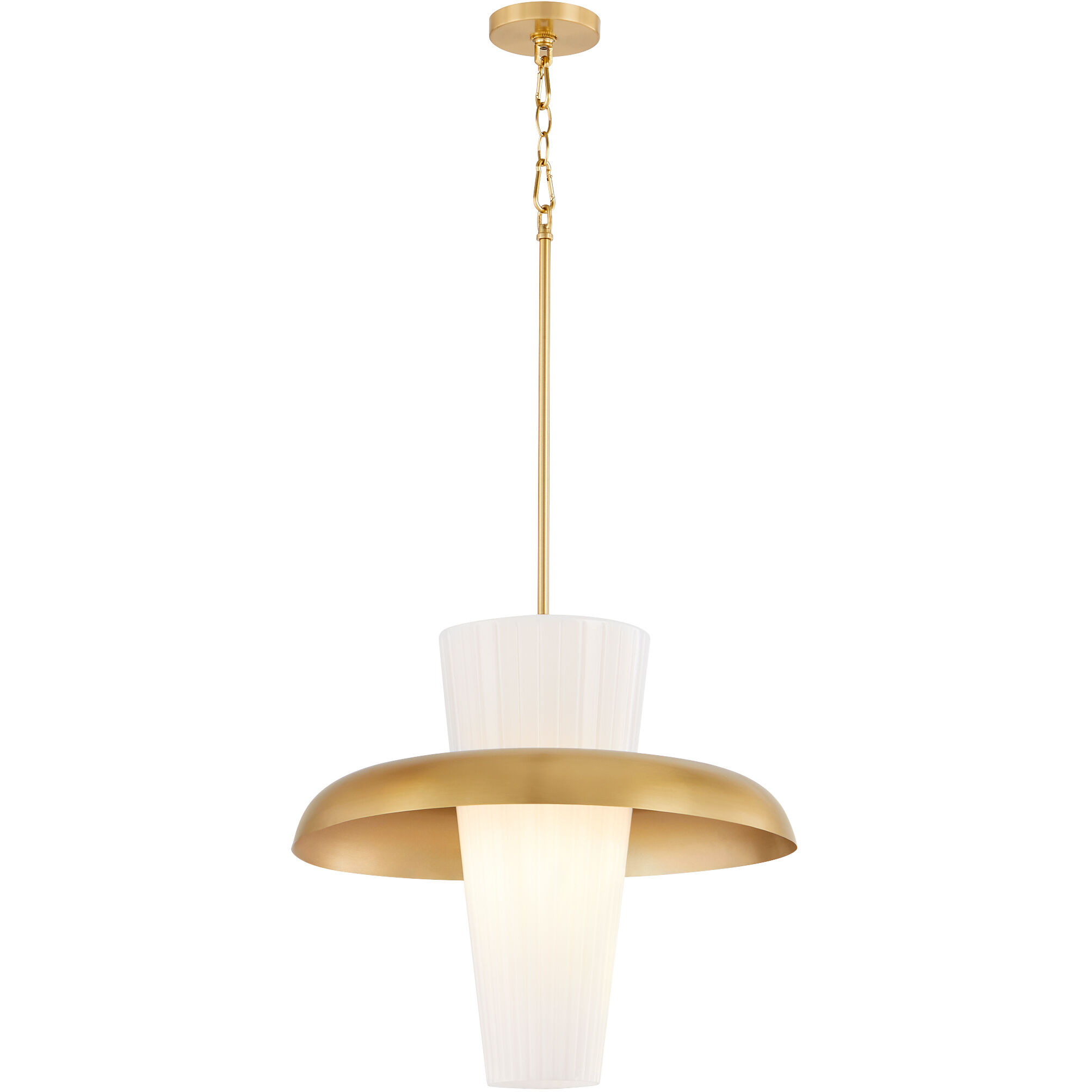 Mallory 1 Light 16 inch Aged Brass Pendant Ceiling Light