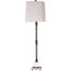 Teala 36 inch 100 watt Aged Black with Silver Highlights and Crystal Buffet Lamp Portable Light