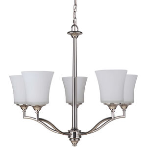 Helena 5 Light 25.5 inch Polished Nickel Chandelier Ceiling Light, Jeremiah