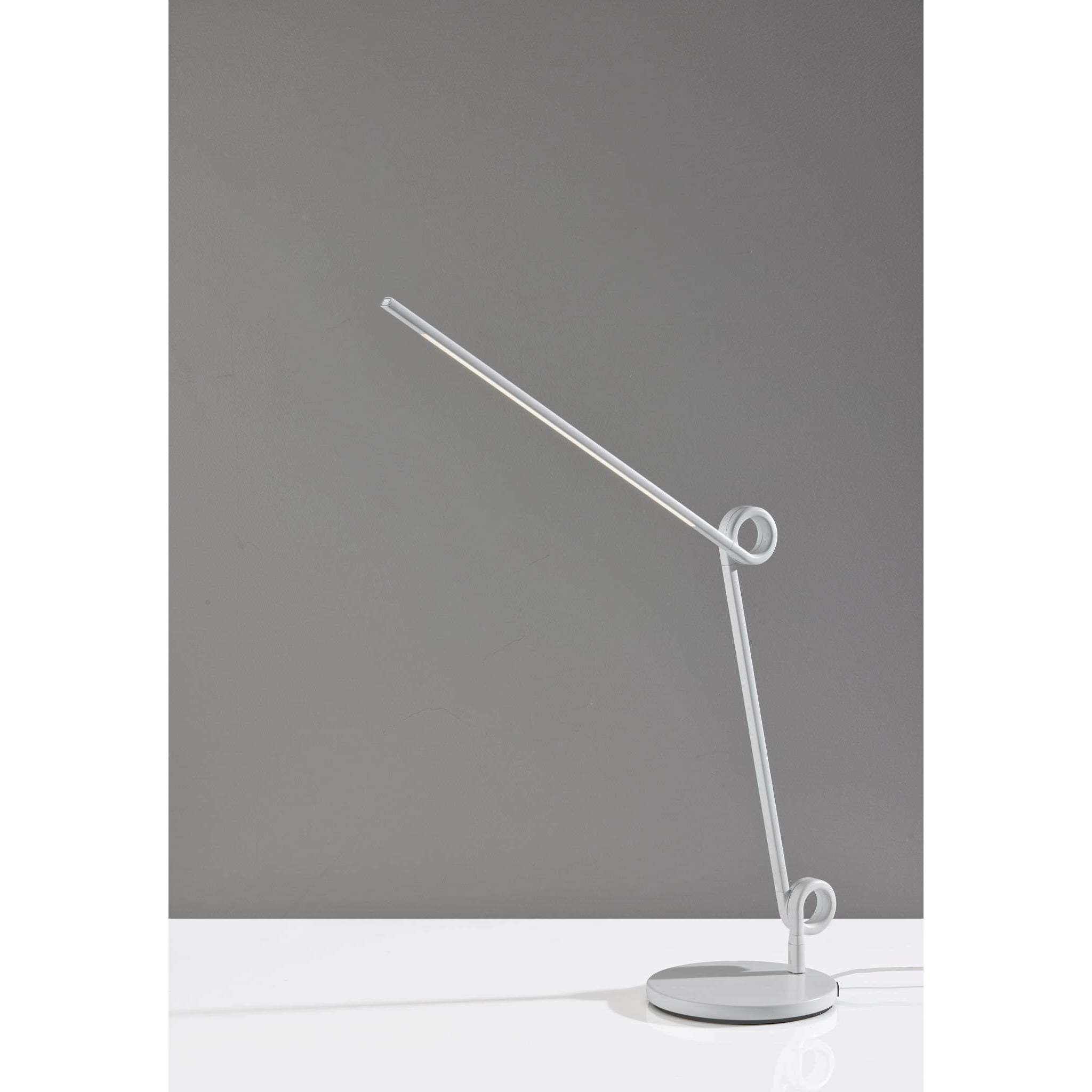Knot 20.5 inch 10.00 watt White Desk Lamp Portable Light