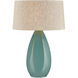 Colwyn 29.5 inch 15 watt Aged Brass/Ceramic Celadon Wash Table Lamp Portable Light