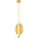 Embark 1 Light 11 inch Gold Pendant Ceiling Light