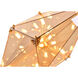 Canada 9 Light 12 inch Gold Chandelier Ceiling Light