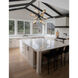 Aalto LED 37.7 inch Matte Black Chandelier Ceiling Light in 3000K LED, Optic Rib Bronze, Starburst