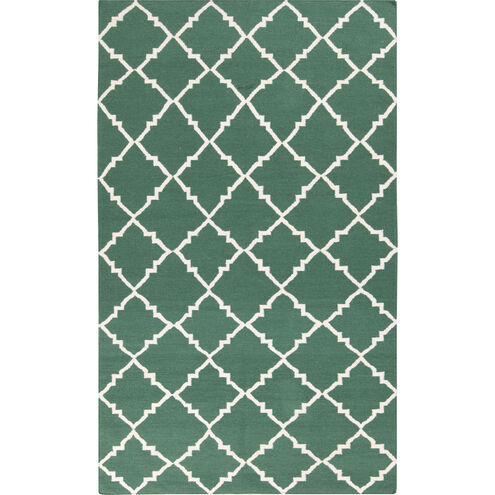 Frontier 156 X 108 inch Dark Green, Ivory Rug