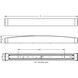 Algiers 1 Light 37 inch Satin Nickel Bath Vanity Wall Light