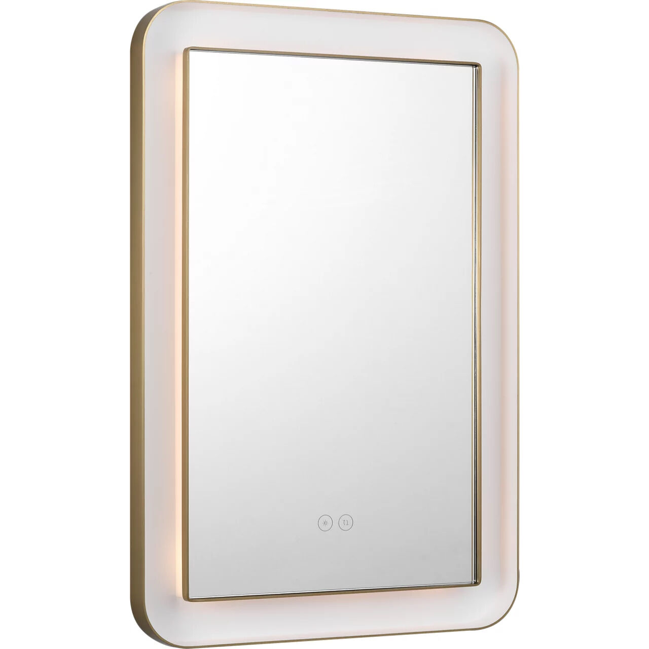 kate spade new york Chopin 27 X 18 inch Burnished Brass LED Illuminated Mirror